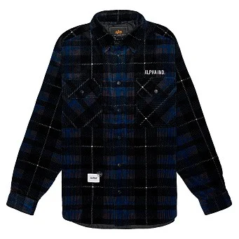 Рубашка Alpha Industries Unfrm Flannel Shirt Black